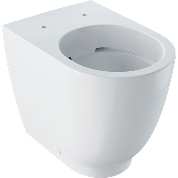 Geberit Acanto Stand-WC Tiefspüler, erhöht geschlossene Form Rimfree, weiß KeraTect