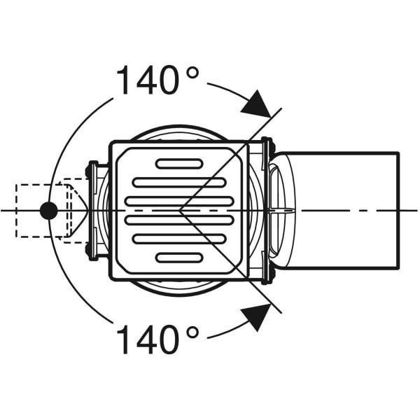 Geberit Bodenablauf Varino horizontal d110