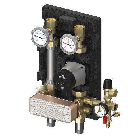 Flamco Trennsystem 1", Grundfos Alpha2 25-60 ES, 36 Platten
