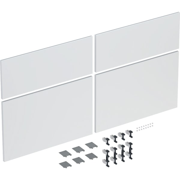 Geberit Schubladenfront Set (4 St.) für iCon US für DWT B:120cm, weiß matt