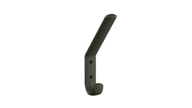 HEWI Garderobenhaken Ser 477, H:165mm, mit Distanzstück felsgrau