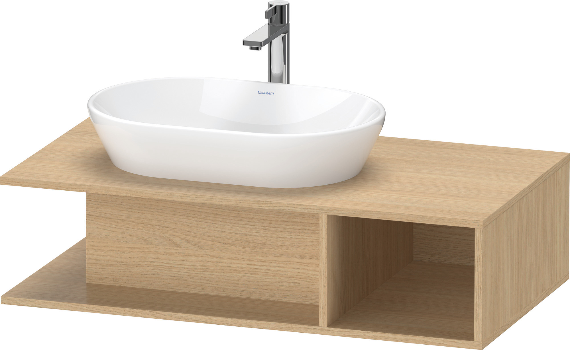 Duravit D-Neo WTU wandh.,1 offenes Fach r., 260x1000x550mm, Eiche Natur
