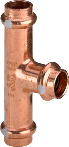 Viega T-Stück mit SC Profipress S 4518 in 22x15x22mm Kupfer