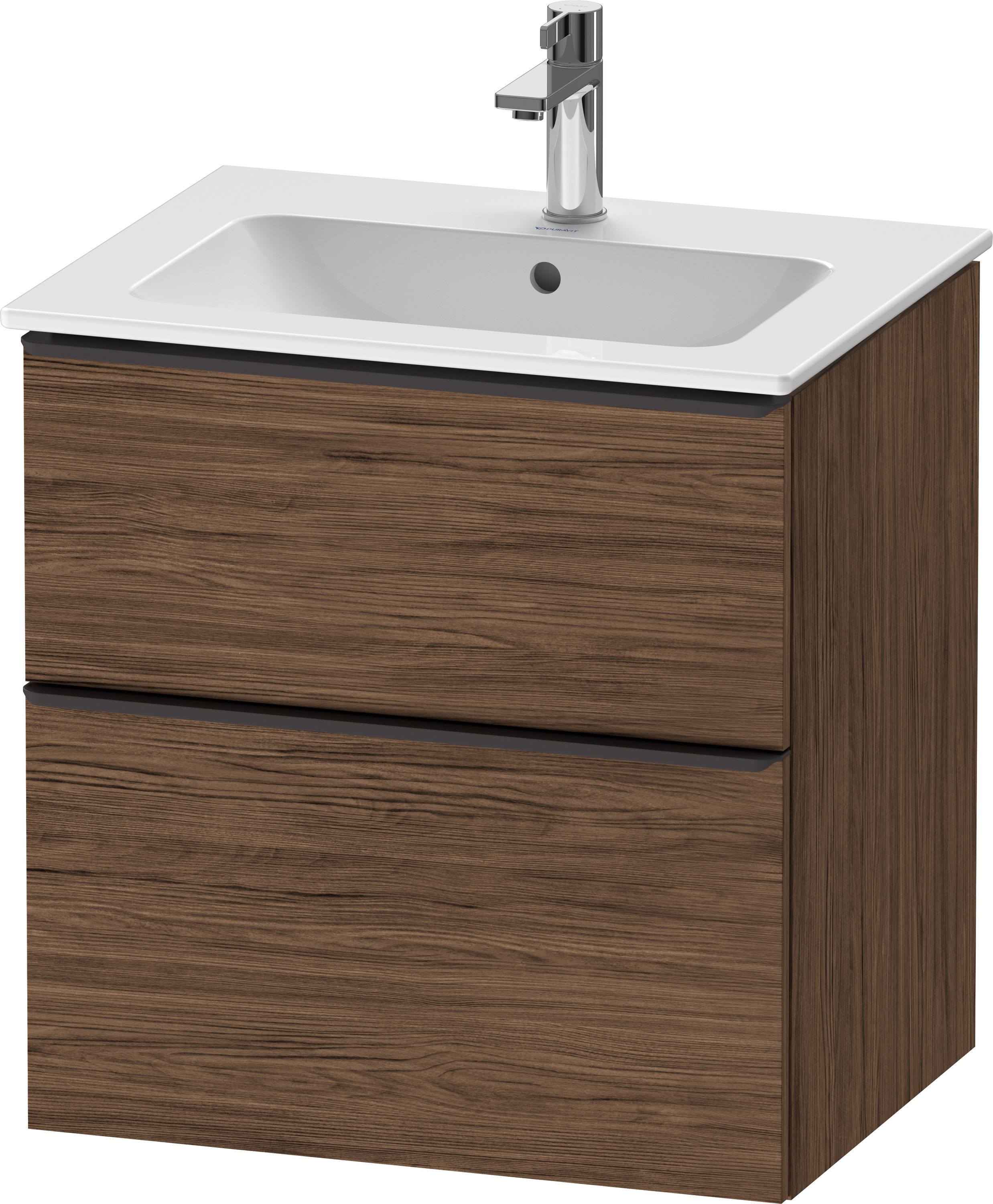 Duravit D-Neo WTU,Ausz:1,Schubk:1,GR:Dia.Schw 610x462x625mm,Wandh,Nussb.Dkl.Matt,Dek.