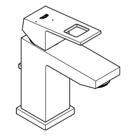 GROHE EH-WT-Batterie Eurocube 23390 Mittelstellung kalt chrom
