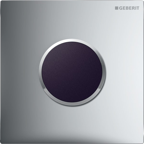 Geberit Typ 10 UR-Strg., rund, elektron. Sp. Netzbetrieb, chrma., Etc / chr. Glzd