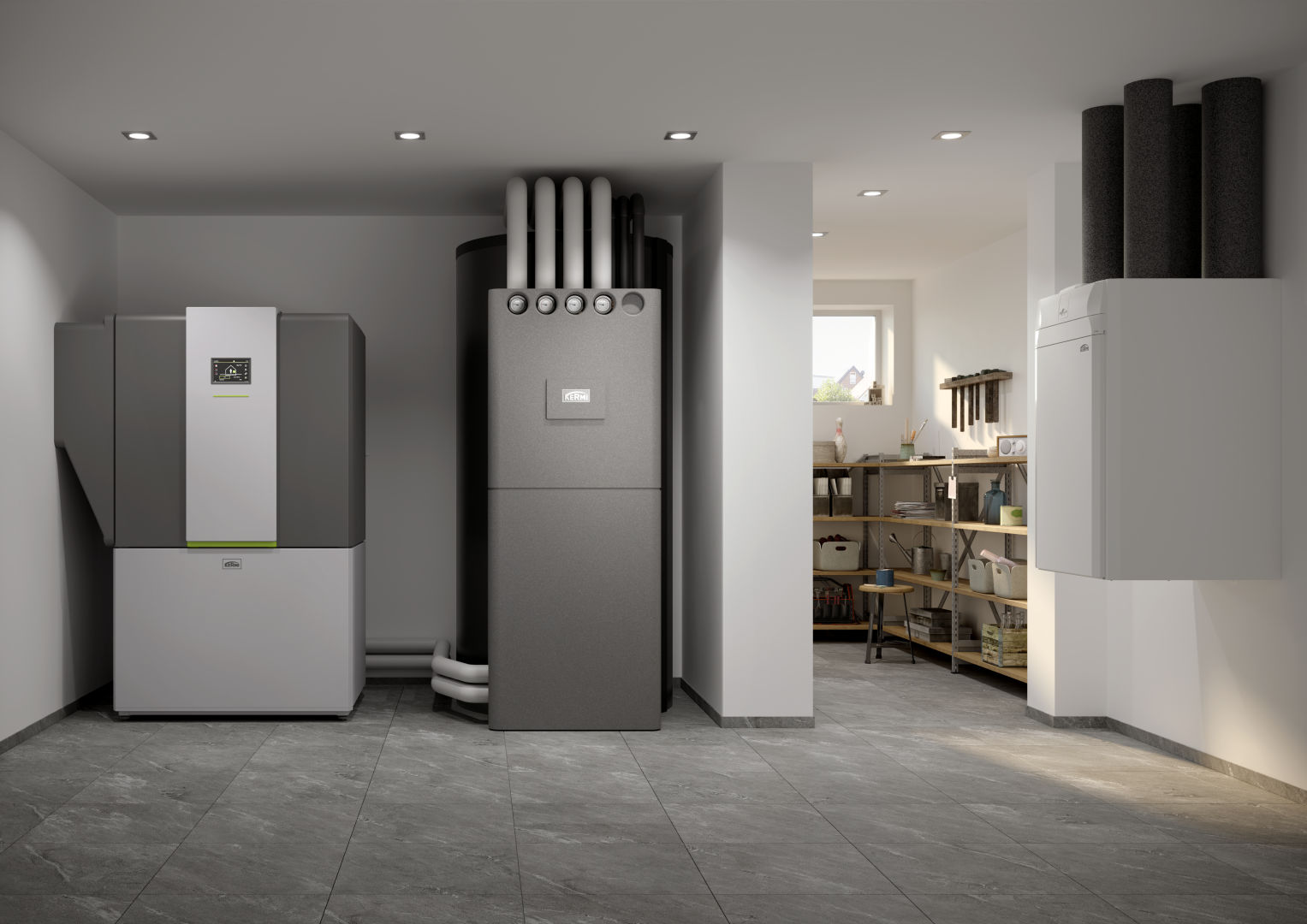 Kermi x-change dynamic 16 AW I 7-16kW, Luft/Wasser Innen, mit Regler