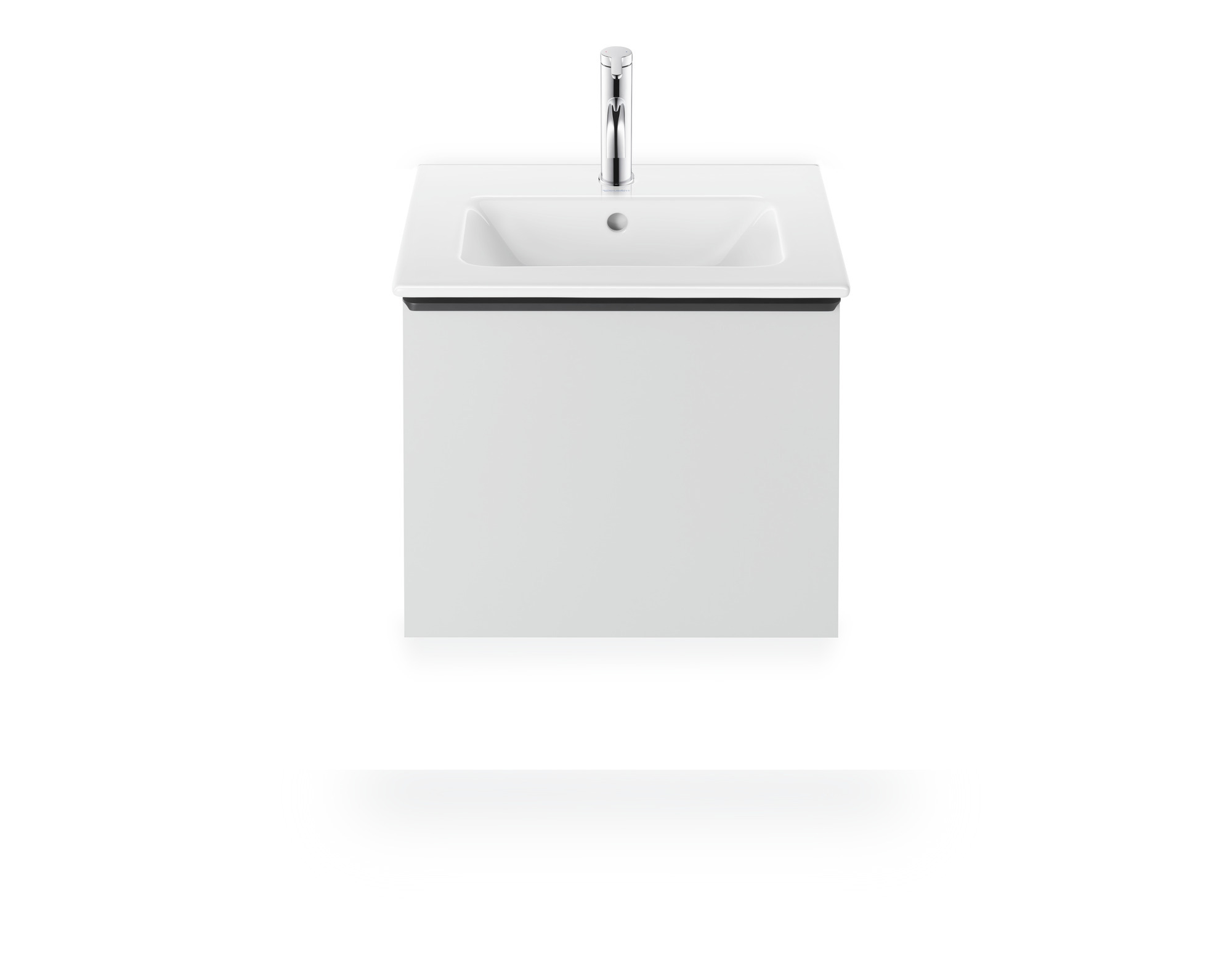 Duravit Möbelwaschtisch ME by Starck 530 mm m. ÜL, m. HLB, 1 HL, weiß, WG