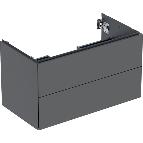 Geberit ONE Unterschrank für WT/-Platte 2 Schubl., 88,8x50,4x47cm, lava matt