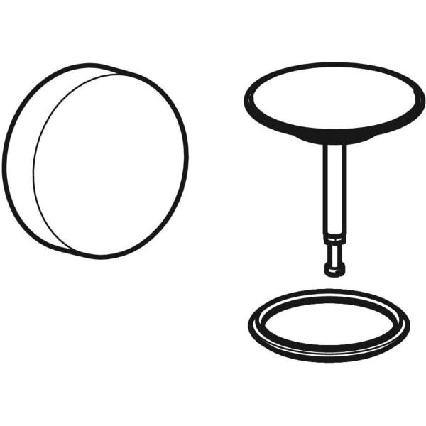 Geberit Fertigbauset für Badewannenablauf d52-13, chrg Geberit Fertigbauset für Badewannenablauf d52-13, chrg