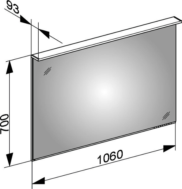 KE LS Edition Lignatur 13396 1060x700x60mm stufenlos