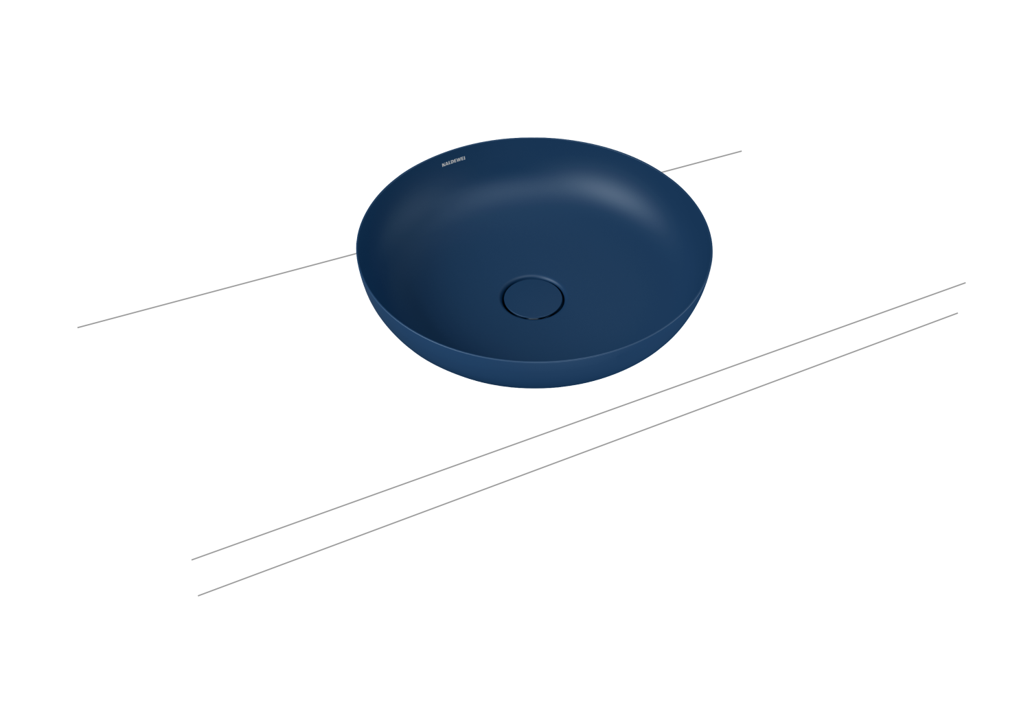 KA WB MIENA WASCHTISCH-SCHALE Mod.3181,d :380mm,navyblue matt,Perl-Effekt,oÜL