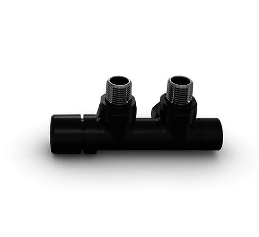 ZE Zubehör Anschlussarmatur Typ Q Eckform Thermostatkopf li., White Quar.