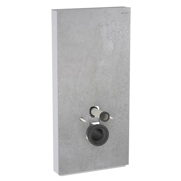 Geberit Monolith Sanitärmodul für Wand-WC 101cm,Steinzeug Betonoptik, Aluminium