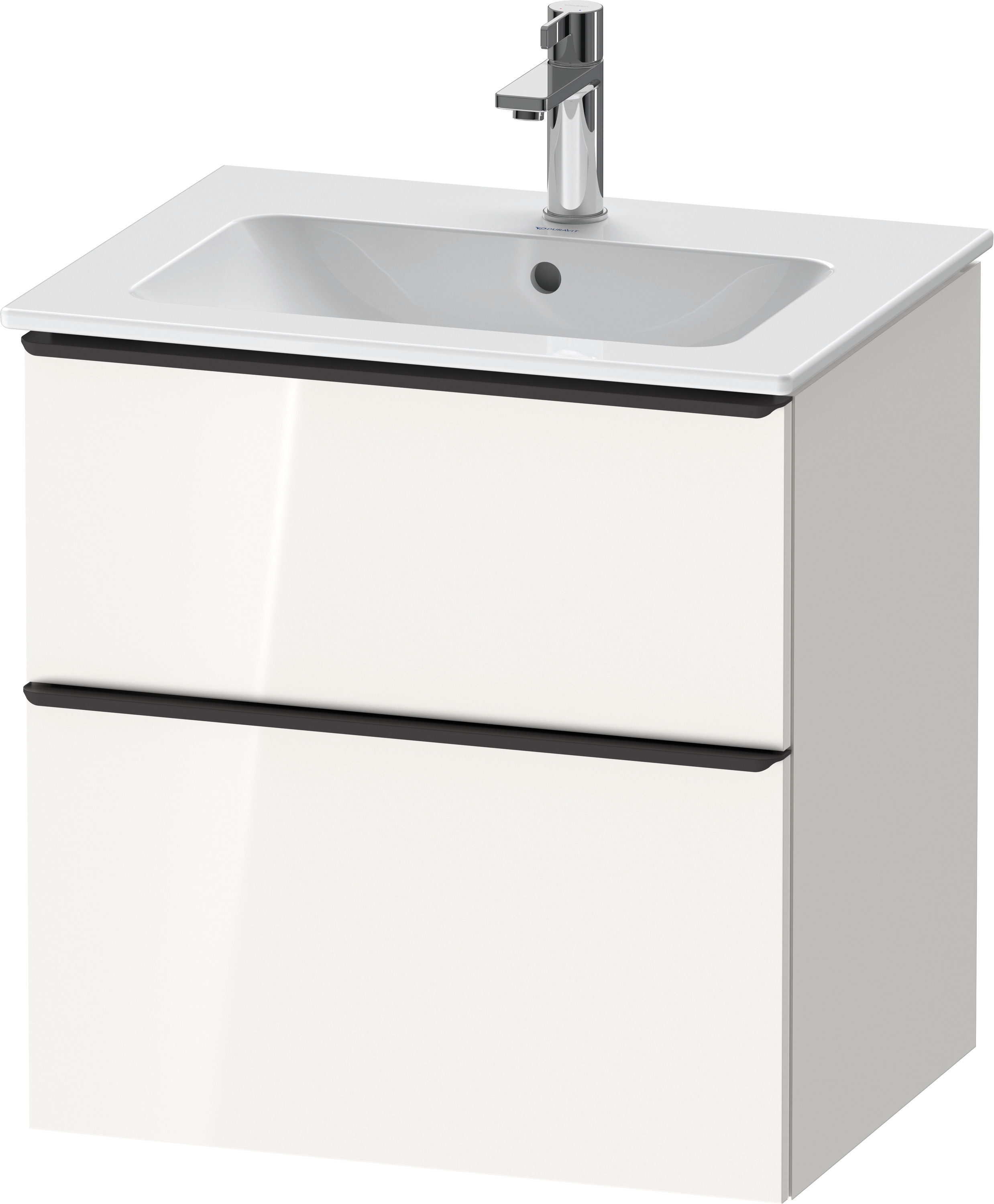 Duravit D-Neo WTU,Ausz:1,Schubk:1,GR:Dia.Schw 610x462x625mm,Wandh,Weiß Hochglanz,Dek.