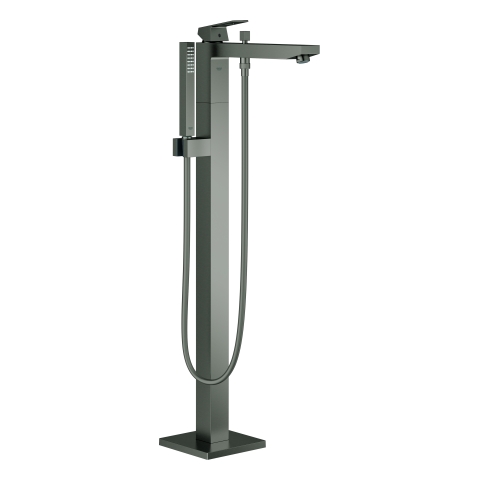 GROHE EH-Wannenbatterie Eurocube 23672_1 FMS Bodenmontage hard graphite gebürstet