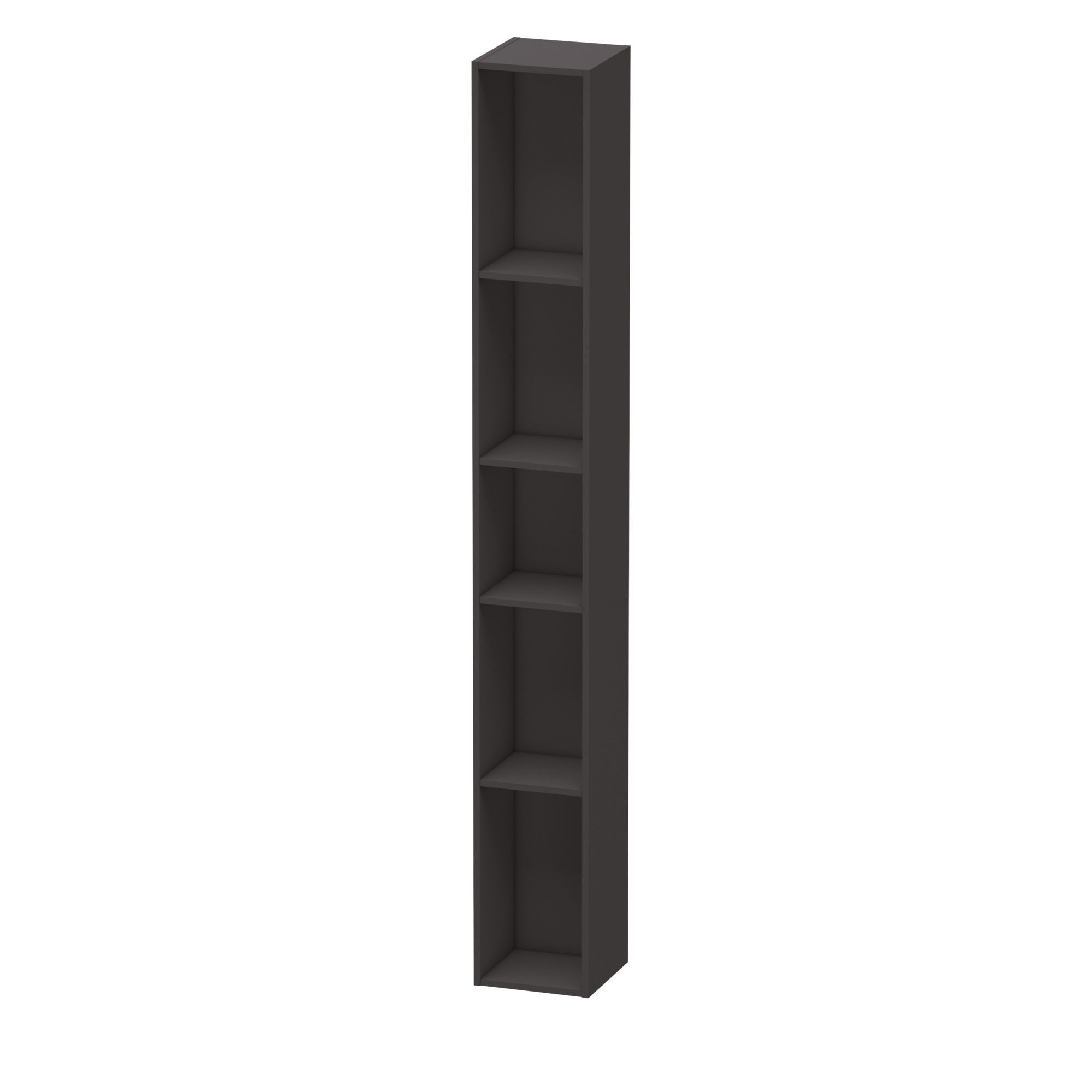 Duravit Regalelement L-Cube 180x180x1400mm vert., 5 Fächer, graphit supermatt
