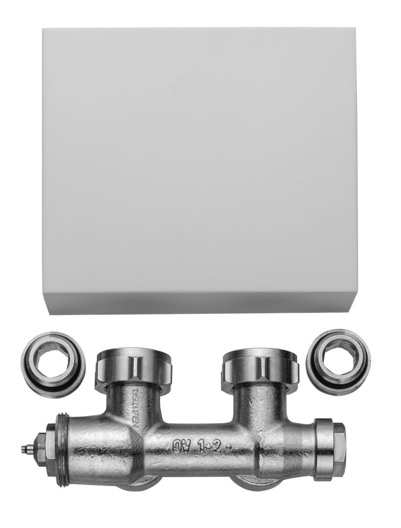 Ventilhahnblock Eckform chrom Casteo