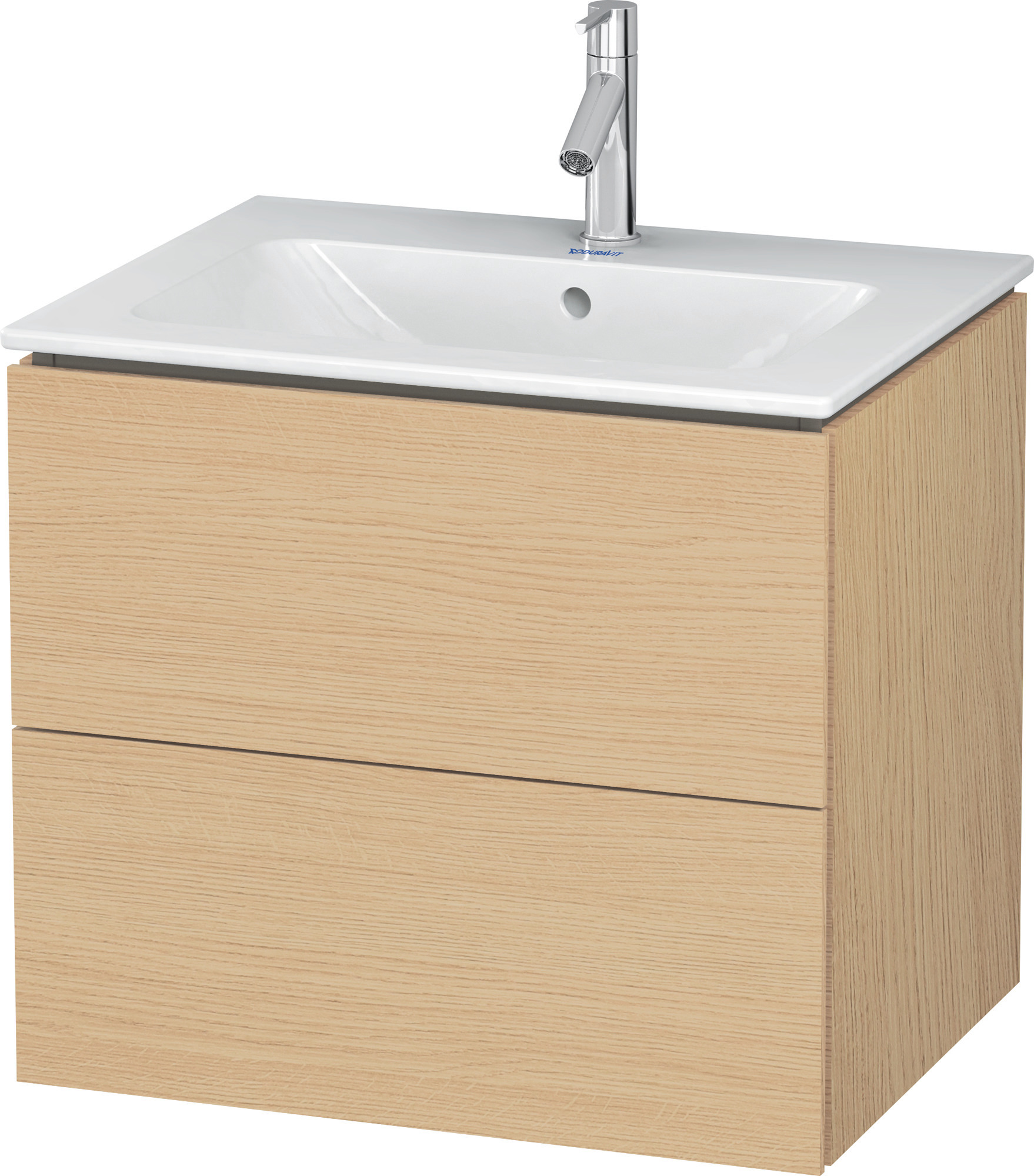 DU WTU wandh. L-Cube 481x620x550mm 2 SchKa, f.233663, Eiche Natur