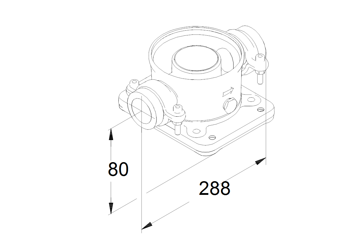 GRUNDFOS Zubehör für vert. Kreiselpumpen Set Adapter N Union G2 3/4in EPDM
