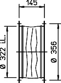 Helios STS 315 Flexible Verbindung mit 2 Rohrflanschen