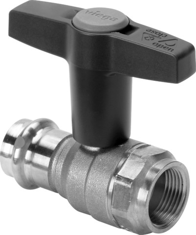 Viega Kugelhahn mit SC Easytop 2275.4 in Rp1x28mm Siliziumbronze