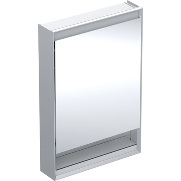 Geberit ONE Spiegelschrank mit Ni/Comf.Light 1 Tür re, AP-Mont., 60x90x15cm, alu.