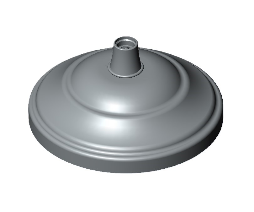 Dornbracht RB rund ERSATZTEILE 04120503801 D 200  x 93 mm Chrom gebürstet