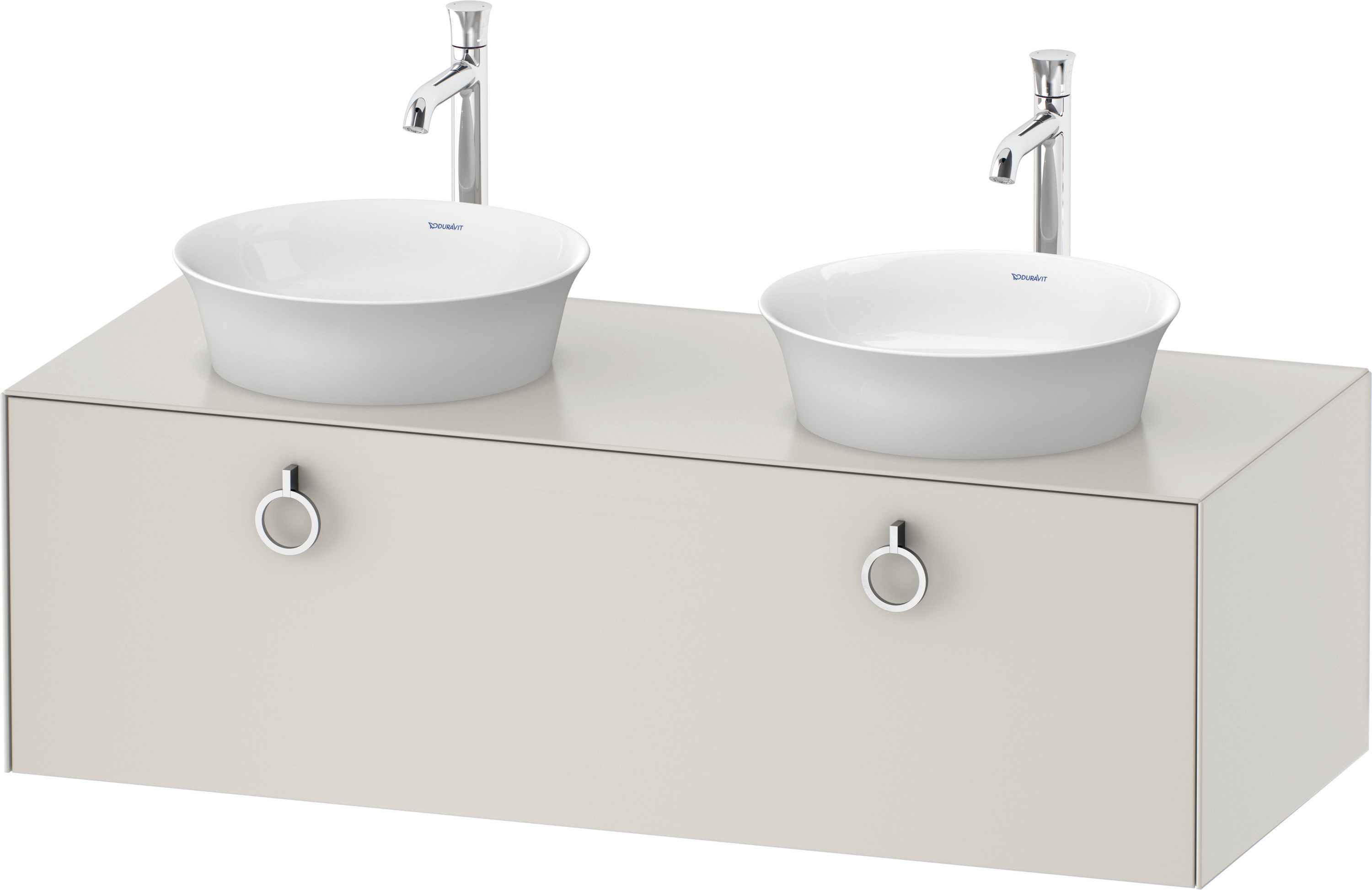 Duravit WTU wandh.White Tulip,1 Aus.,m.Griff Aus.b,408x1300x550,Nordic Weiß Sdm.