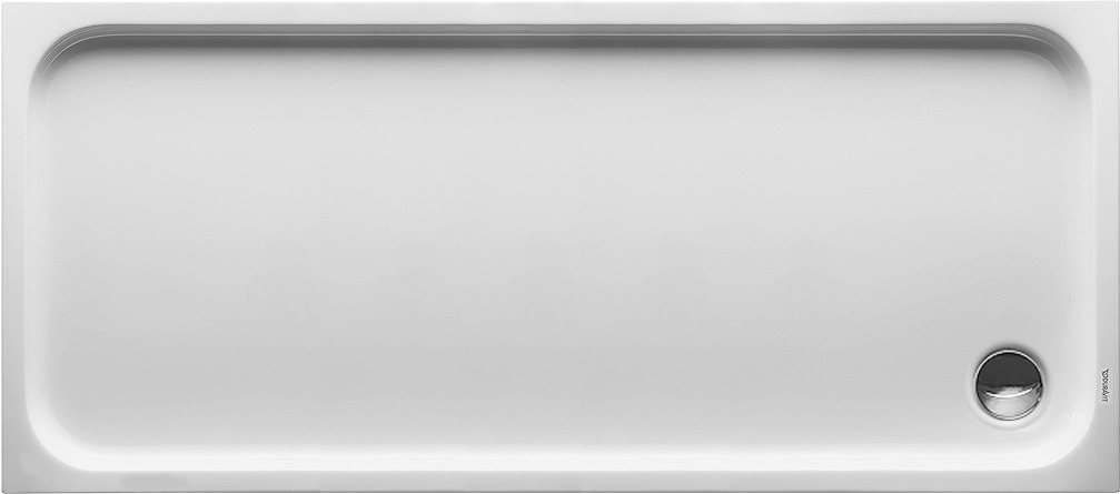 DU D-Code Duschwanne, Rechteckig, 1700x750x85 mm, Weiß, Sanitäracryl, Anti