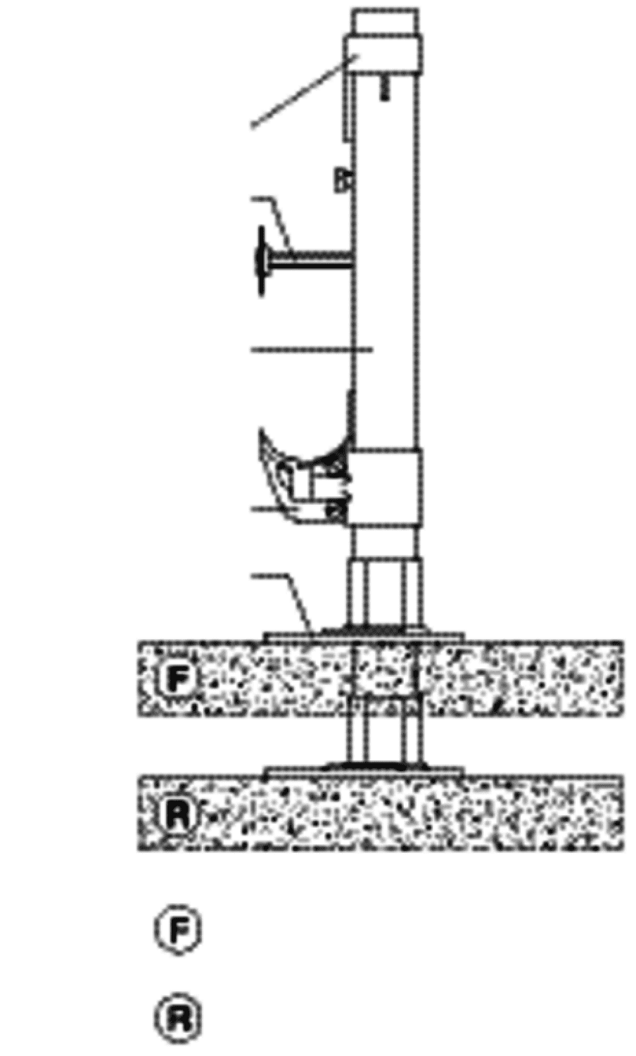 Zehnder Standkonsole STF 3 K zum Anschrauben 610mm, Nr. 609061