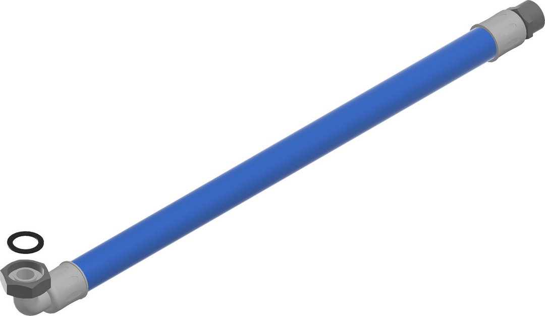 BOSCH Ersatzteil TTNR: 5177712 Anschlussschlauch 490mm blau everp