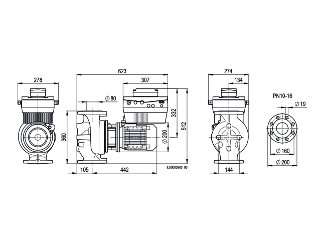 BIRAL Inline-Pumpe VivarA M 80-24 360