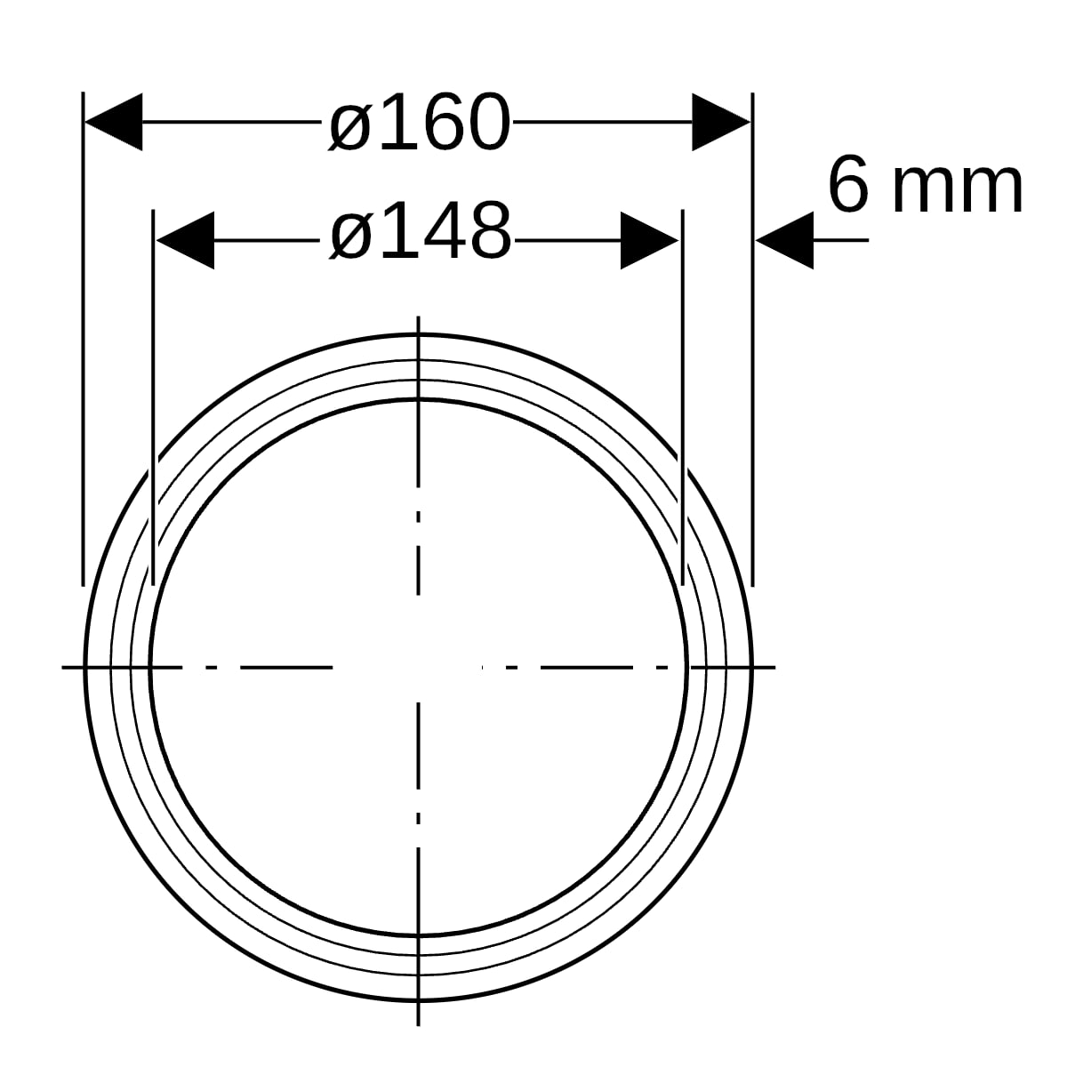 Geberit Silent-Pro Rohr mit Muffe d160mm L25cm
