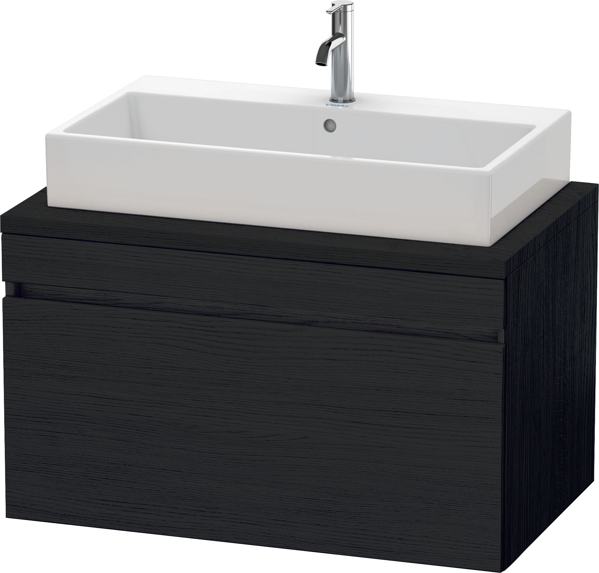 Duravit WTU DuraStyle f. Konsole 512x900x548 1 Auszug, Eiche Schwarz