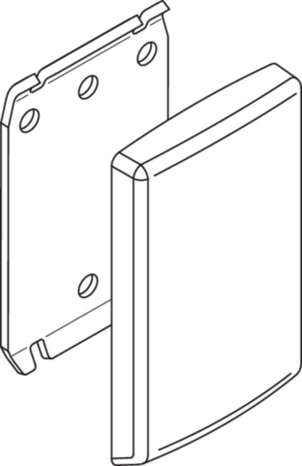 HEWI Montageplatte mit Abdeckung SK-Griff LifeSystem signalweiß