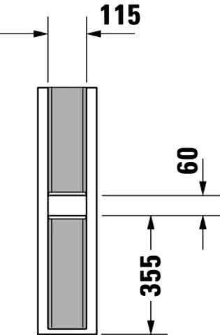 DU Standsäule ME by Starck für 233565, 233560, 233555, weiß