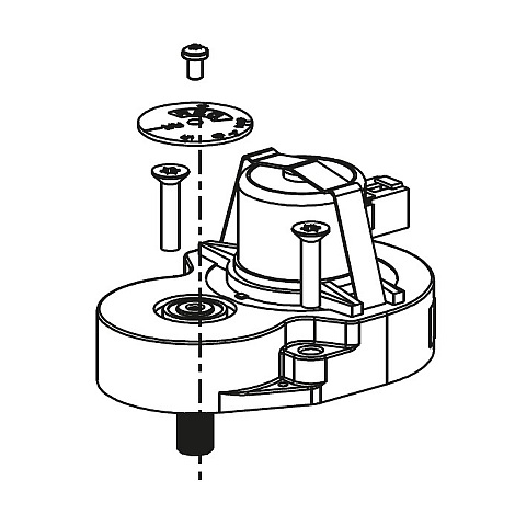 Gruenbeck Schrittmotor-Getriebeeinheit 2,5 Nm