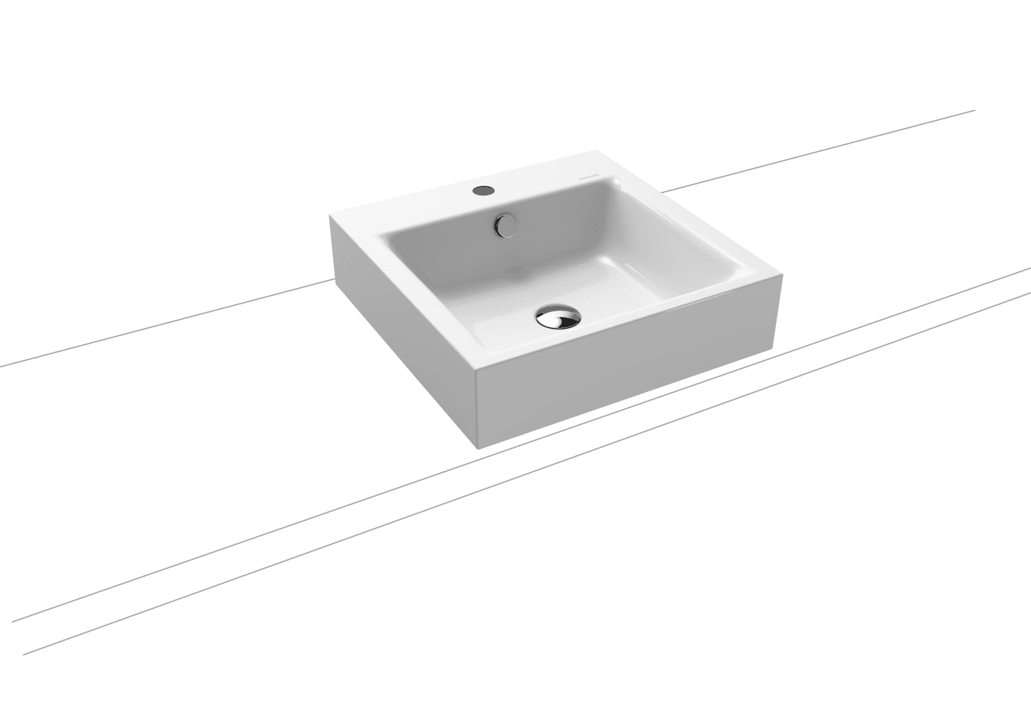 KA WB PURO Mod.3156,460x460mm,alpwe,PEFF ,AD,m. 1HL,mÜL,chr