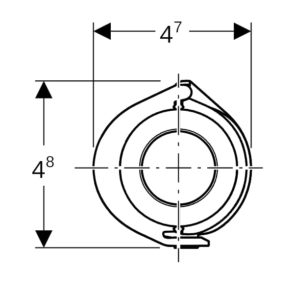 Geberit FlowFit Manschett EPDM, d:25mm
