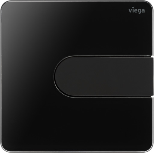 Viega Urinal Betätigungsplatte VfS 23 8613.2 Acryl tiefschwarz/tiefschwarzmatt