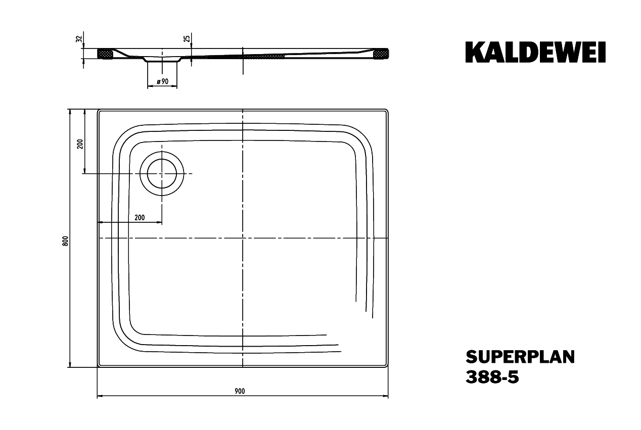 KA DW SUPERPLAN CLASSIC Mod.388-5,800x 900mm,alpwe,SEC,Wt extrafl.