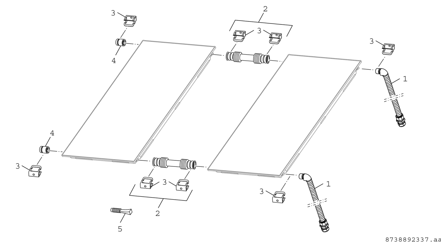 BOSCH Zubehör Solartechnik FS 13-2 Auf- u. Indachanschluss-Set für SO7000TF