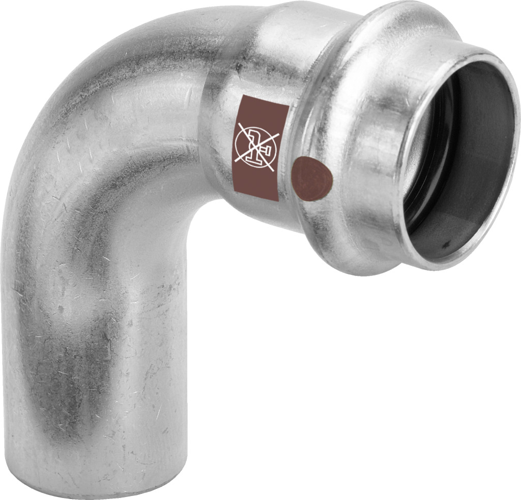 Viega Bogen 90 Grad mit SC Temponox 1716.1 in 22mm Stahl nichtrostend Viega Bogen 90 Grad mit SC Temponox 1716.1 in 22mm Stahl nichtrostend