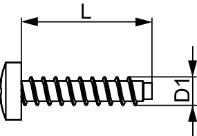 TECE-Schraube 3,5 x 16 mm für TECE Halter