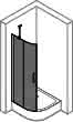HP DA Classics 2 1/4 Kreis SWT 90/90 H:2000 R:550 weiß klar