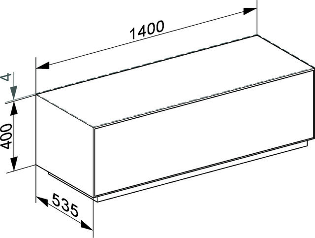KE SB Standm. Edition Lignatur 33322 1 Ausz. Eiche/Gl. ws