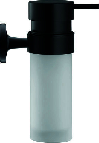 DU Starck T Seifenspender, Swa Matt, Akzentfarbe: Wß Satinox Matt, 60x126x176