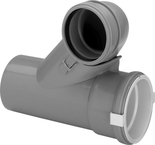 Viega Abzweig 8092 in DN100/80 Kunststoff grau