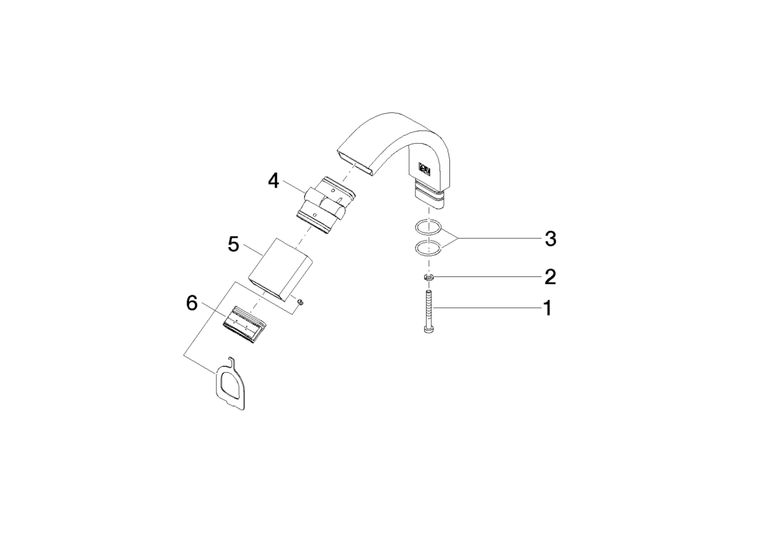 DO Auslauf ERSATZTEILE 90282226500 35 x 125 x 128 mm Platin gebürstet